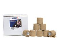 HealiT ShieldGrip™ Cohesive Bandage 2inch-Wide Self Adherent Athletic Wrap Medical Tape, Elastic Flexible Breathable First Aid Gauze Ideal for Stretch Ankle Sprains, Swelling - Beige - 24 Pack/Case
