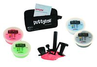 CanDo 10-2834 Puttycise Theraputty with Bag and Putties, 4 x 6 oz, Red-Black, 5-Tool Set