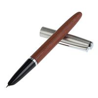 JINHAO 51A Solid Wooden Body Stainless Steel Cap EF Nib Fountain Pen (Rosewood)