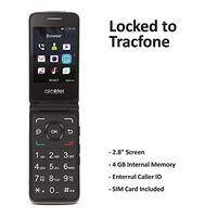 Tracfone Carrier-Locked Alcatel MyFlip 4G Prepaid Flip Phone- Black - 4GB - Sim Card Included – CDMA (TFALA405DCP)