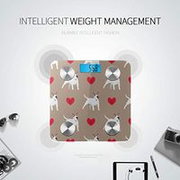 Bluetooth Digital Scales Cartoon Cute Animal Pet Bulldog Body Weight Scale Body Fat Composition Monitor Analyzer with Smartphone App for Body Management-396 Lbs
