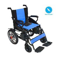 Culver Mobility Best Wheelchair 2020 New Electric Wheelchair Folding Lightweight Heavy Duty Electric Power Motorized Wheelchair (Free Wheelchair RAMP Gift) [Amazon Exclusive] (Blue)