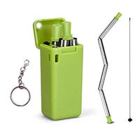 Collapsible Foldable Metal Straw for Travel Home Office Gift