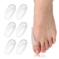Skyfoot’s Tailor's Bunion Pads - Set of 6 Soft Bunionette Toe Pads - Toe Bunion Corrector Pad for Foot Pain Relief (Big Toe)
