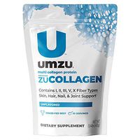 UMZU: zuCollagen Protein - Multi Collagen Protein Powder, Daily Supplement to Improve Skin, Hair, Joints, and Muscle Recovery - Non-GMO, Unflavored, 20 Servings