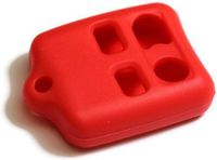 Red Silicone Key Fob Cover Case Smart Remote Pouches Protection Key Chain Fits: Chrysler Town Car 95-08