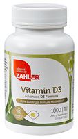 Zahler Vitamin D3 1000IU, an All-Natural Supplement Supporting Bone Muscle Teeth and Immune System, Advanced Formula Targeting Vitamin D Deficiencies, Certified Kosher, 250 Softgels