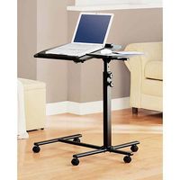 Deluxe Laptop Computer Mobile Cart / Table / Stand - Black by Mainstays