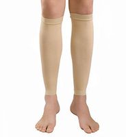 Calf Compression Sleeve 20-30mmHg - Compression Socks for Shin Splint & Leg Pain Relief, Running, Men, Women, Nurses & Maternity. Improves Circulation and Recovery.(Nude-S)