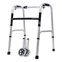 Walkers Lower Limbs Aluminum Alloy Double Armrests for The Elderly Disabled Walking Auxiliary Wheel Four-Legged Cane 47cm52cm73cm MUMUJIN