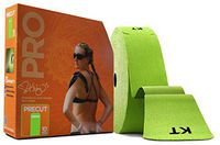 KT Tape PRO Synthetic Elastic Kinesiology Therapeutic Tape, Jumbo 150 Precut 10 Inch Strips, Winner Green