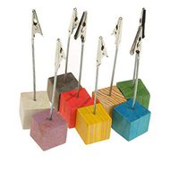 8pcs Place Card Holders Wedding Restaurants Cafes Table Number Name Clip