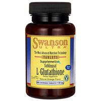 Swanson Amino Acid Supplemelts Sublingual L-Glutathione 50 Milligrams 60 Chwbls