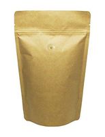 BAP 16 oz Kraft Stand Up Pouch with Valve for Coffee (25 pcs)