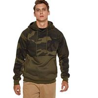 Men Sweatshirts Hoodies Autumn Winter Casual Camouflage Printing Long Sleeve Hooded Pullover Tops with Pockets
