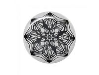 EMF Transformation Emblem Stickers - Small Buttons (3/4 inches) (Black on White)