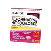FEXOFENADINE 180MG TAB OTC 30TB