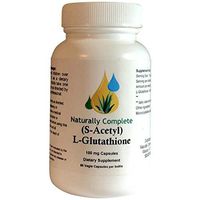 Naturally Complete S-Acetyl L-Glutathione 100 Mg.| 60 VCaps | Non-GMO | Soy-Free and Gluten Free