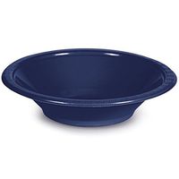 Club Pack of 240 Navy Blue Disposable Plastic Party Snack Bowls 12 oz.