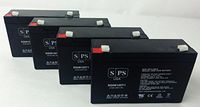 SPS Brand 6V 12Ah Replacement Battery for Emerson PS2200RM UPS (4 Pack)