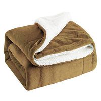 YAMY Lambskin Blanket, Shaggy Throw Blanket, Winter Warm Double Layer Bed Blanket, Lightweight Cozy Fuzzy Blanket for Bed Couch Chair Fall Winter Spring Living Room 71 x 79inch (Yellow)