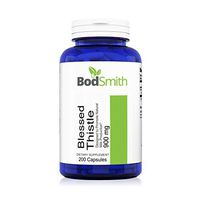 Blessed Thistle 900mg High Potency 200 Capsules Boosts Natural Lactation, Rich in Silymarin for Liver Support, Cleanse, Detox & Health.