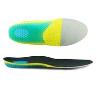 CUGBO Gel Shoe Inserts for Men Women, Full Length Arch Support Shock Absorption Insoles, Memory Foam Comfort Replaceable Shoe Insoles for Running, Walking, Athletic Sports, Casual Shoes (Women US 5-9)