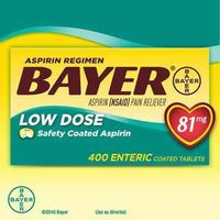 Bayer Aspirin Regimen Low Dose 81mg, Enteric Coated Tablets, 800-Count