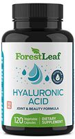 Hyaluronic Acid Dietary Supplement, 100 mg - 120 Vegetable Capsules – Joints, Bones and Connective Tissue Formula - Daily Anti Aging Beauty Serum for Healthy Skin, Hair and Eyes – by ForestLeaf