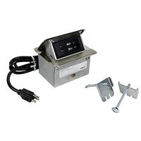 Wiremold DQFP15UST Multiple Channel Table Box Single-Flip Up Unit With USB Dequrum™