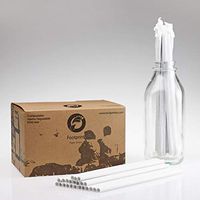 Footprint Paper Straws - Giant 10" (500ct) Wrapped - Biodegradable, Premium Eco-Friendly Paper Straws in Bulk for Restaurants, Juices, Smoothies, White