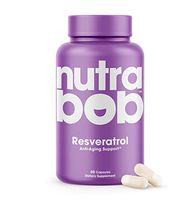 Nutrabob Resveratrol Supplement - 600mg of 99% Pure Premium Trans-Resveratrol Extract - Support for Anti Aging, Cardiovascular and Joint Health - 60 Capsules.