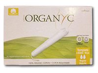 Organyc 100% Organic Cotton Tampons with Applicator for Sensitive Skin, Regular - 96 Count