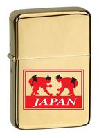 Vector KGM Thunderbird Custom Lighter - Japan Sumo Wrestlers High Polish Brass