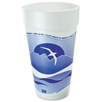 DCC20J16H Horizon Foam Cup, Hot/Cold, 20 oz, Printed, Blueberry/White, 25/Bag