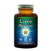 HealthForce SuperFoods Liver Rescue - 120 Vegan Capsules - All Natural Liver Detoxifier with Milk Thistle & Dandelion Root - Gluten Free - 60 Total Servings