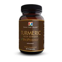 Thrive Now Health High Potency Turmeric with Ginger Supplement - 95% Standardized Curcuminoids for Anti-Inflammatory, Antioxidant, and Antiaging Support - 60 Count