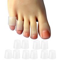 10 Pack Pinky Toe Sleeves Protectors, Toe Covers, Protect Toe from Rubbing, Ingrown Toenails, Corns, Blisters, Hammer Toes and Other Painful Toe Problems