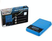 Weighmax Mini Digital Pocket Scale, 100 by 0.01 g, Ninja Series,Black/Red/Blue/Green/Yellow and Rasta by META Funky (Blue)