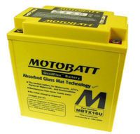 MotoBatt  MBTX16U  Quadflex 12V 16AH Battery