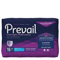 Prevail Overnight Adult Underwear Pull On Large Disposable Heavy Absorbency, PWX-513 - Pack of 16