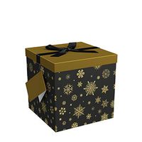 9x9x9 Starlight Christmas Gift Box Easy to Assemble No Glue Required with Tissue and Gift Tag - EZ Gift Box by EndlessArtUS