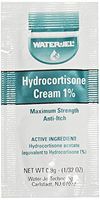 Waterjel 2691 1 Percent Hydrocortisone Anti-Itch Cream Pack, 0.9 gm (Box of 144)