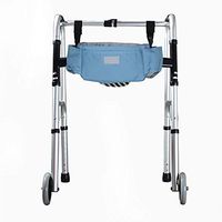 Fushida Wheelchair Saddlebag Walker Storage Bags Rollator Cupholder Device, Multifunctional Waterproof & Dirtyproof Walkers Transport Bag for Wheelchair, Rollator, Rolling Walkers
