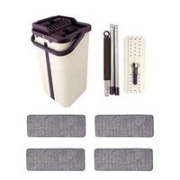 Flat Mop Mop with Bucket 2/4PCS Replacement Mop Cloth Magic Floor Cleaning Squeeze Flat Mops Kitchen Floor Cleaner Drop Shipping (B)