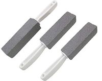 Comfun Toilet Bowl Pumice Cleaning Stone with Handle Stains and Hard Water Ring Remover Rust Grill Griddle Cleaner for Kitchen/Bath/Pool/Spa/Household Cleaning 3 Pack