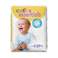 First Qual 50013101 Baby Diaper Cuties Hook And Loop Fasteners Size 5 Disposable Heavy Absorbency Cr5001 Box Of 27 by First Qual
