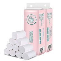 PPkloth 4 Ply Toilet Paper Bulk Rolls Bath Tissue Roll Paper Holders Household Bathroom Soft 12 Rolls/14 Rolls (12, White)