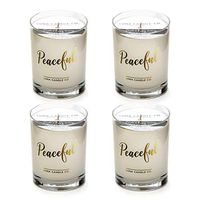 LUNA CANDLE CO. Peaceful - Lavender Scented Luxurious Candles - 11 Oz (4 Pack)