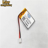BIHUADE 3.7V 652535 800mAh Jst Ph2.5 Connector Plug Lithium Polymer Li-Po Battery Lithium Ion Polymer Rechargeable Battery for MP4 GPS MP3 Bluetooth Stereo DIY Gift (652535)